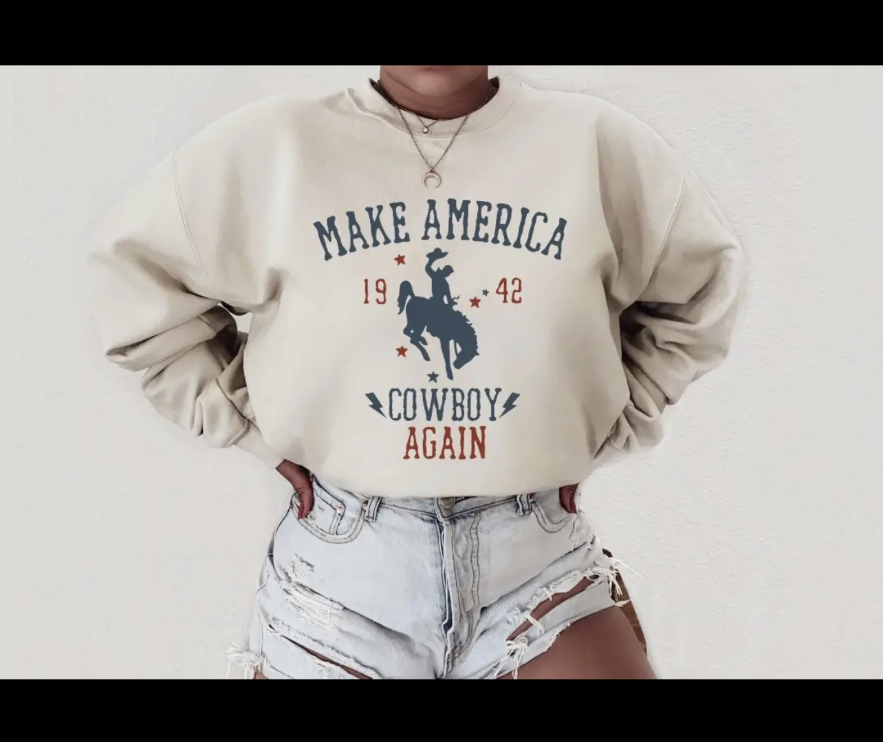 Cowboy Western Crewneck